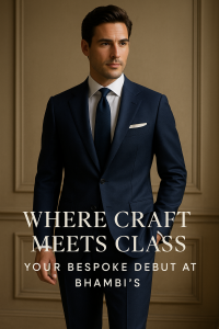 d3dbc349-ca4b-42b9-951b-abce8cdfb5dc - Bhambi's Custom Tailors Bespoke Suit on a model